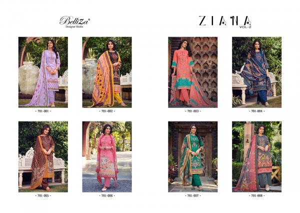 Belliza Ziana Vol 2 Designer Cotton Dress Material Collection